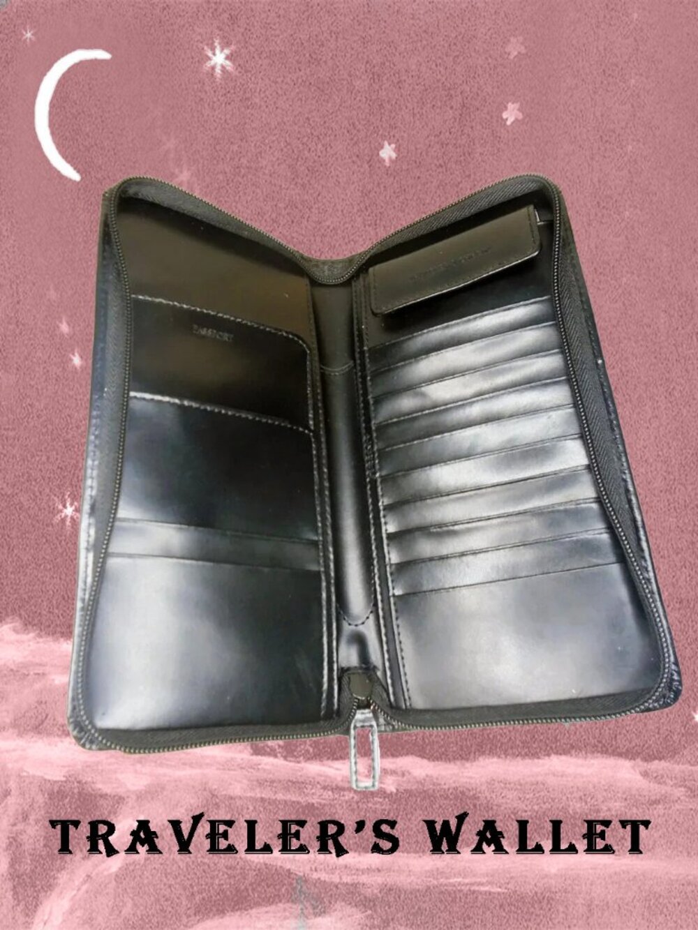 Passport Wallet for Travelers Holds Plane Tickets, Travelers Checks, etc~~#2